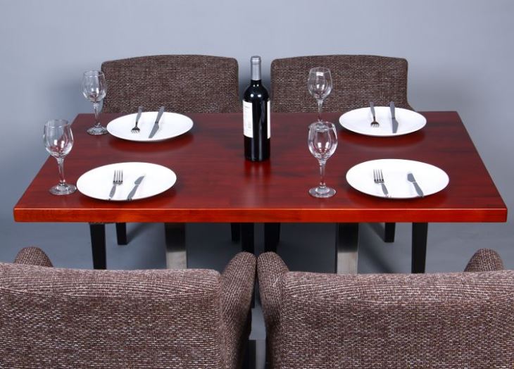 Black Walnut Butcher Block Wood Dining Table