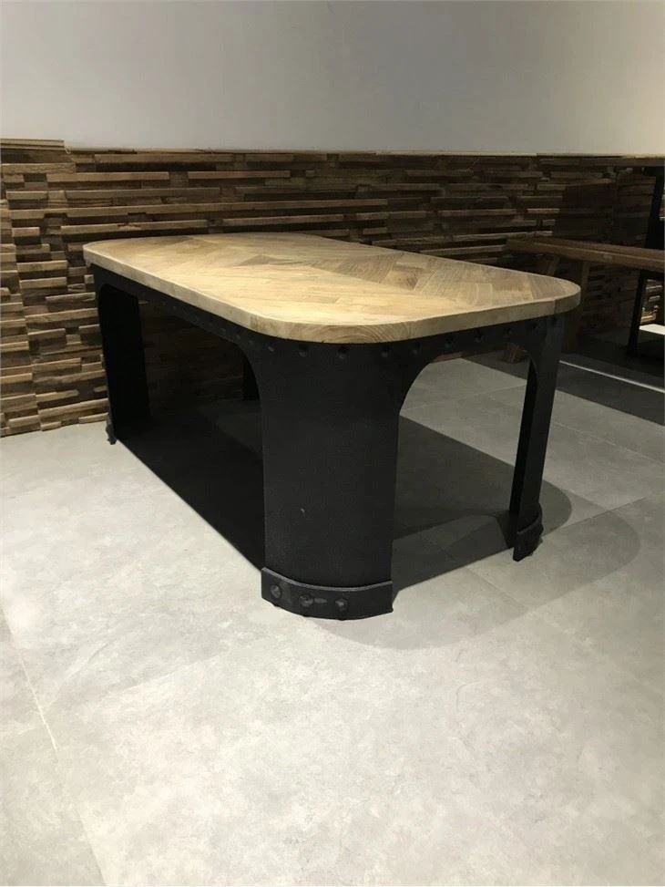 Elm Wooden Veneer Tea Table Factory