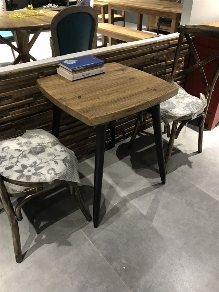 China Elm Wooden Veneer Tea Table Factory