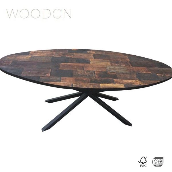 Recycle Old Elm Wood Desk Top