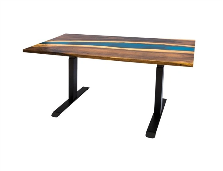River Walnut Wood Desk Top