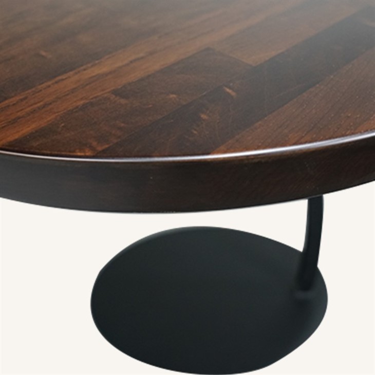 Solid Oak Wood Butcher Block Coffee Table Top in Walnut Color Wholesale factory